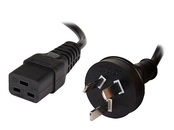 ALOGIC 1m Aus 3 Pin Mains Plug to IEC C19 Male to-preview.jpg